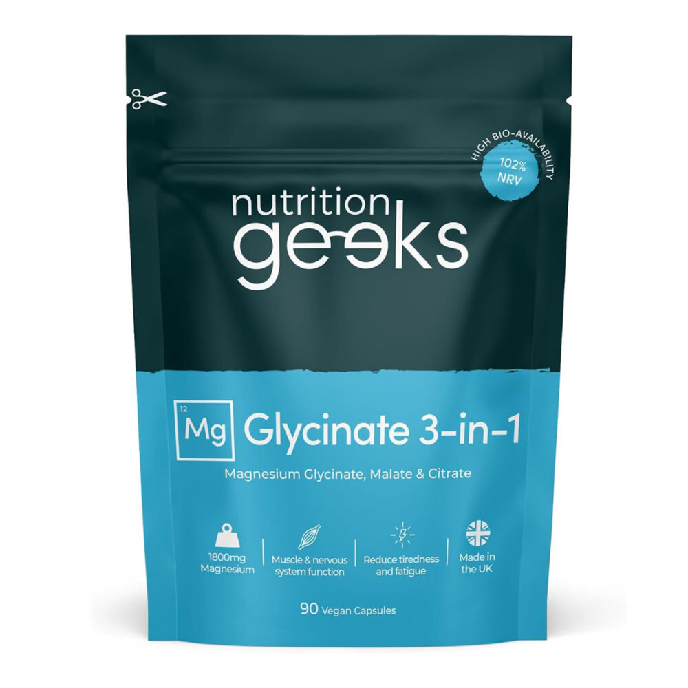 Nutrition Geeks Magnesium Glycinate 3-in-1